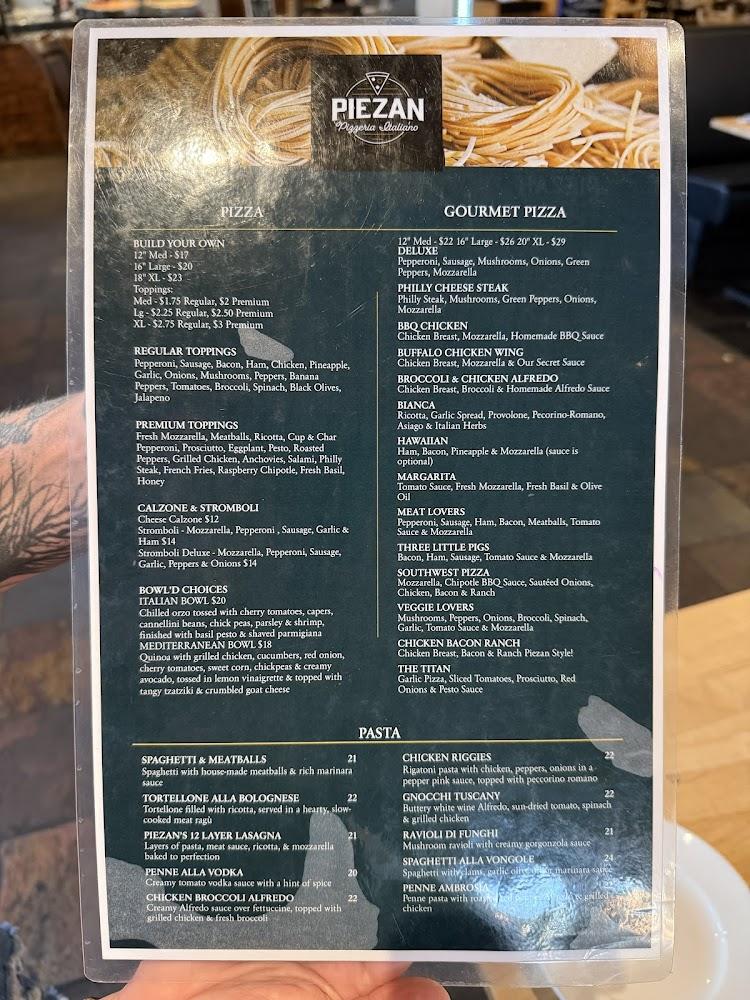 Piezan Pizzeria Italiano Menu image 3